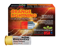 Brenneke SL122OL Orange Lightning  12Gauge 2.75 Inch 1oz Slug Shot 5 Per Box/50 Case | 4030128120898