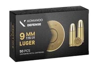 Dickinson LLC BRASS   9mm 115gr Full Metal Jacket 50 Per Box/20 Case | 868359002118