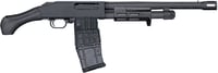 Mossberg 50217 590M Breacher 12 Gauge Pump 2.75 Inch 101 14.38 Inch Matte Blued Heavy Walled Barrel, M-LOK Forend, Matte Blued Drilled  Tapped Receiver, Black Birdshead Grip  | 12GA | 015813502177