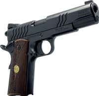 Dickinson LLC DCKSN9BS 1911 Adam 9mm Luger 81 4.37 Inch Black Steel Barrel, Shiny Black Serrated Aluminum Slide  Steel Frame, Wood Grip | 646809582240