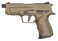 Retay USA RXP22FDE13TH RXP  22 LR 131 4 Inch Black Threaded Barrel, Flat Dark Earth Cerakote RMR/RMSc Optic Ready/Serrated Slide, Flat Dark Earth Cerakote Polymer Frame w/Accessory Rail, Textured Grip | 193212014986