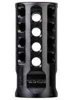 Tapco TAP22004  Muzzle Brake Black Anodized Aluminum 1/2 Inchx28 Threads 2 Inch OAL .920 Inch Diameter 22 LR | 810122800033