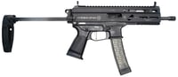  InchGrand Power Stribog SP9A3 Pistol  Black  9mm  8 Inch Inch Threaded Barrel  30rd  PDW Brace w/ Tailhook Inch | 9x19mm NATO | 850003223124