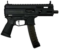 Grand Power 810091152836 Stribog SP9A35S 9mm Luger 301 8 Inch Black Picatinny Rail Receiver, SB Tactical Brace, Black Polymer Grip | 9x19mm NATO | 810091152836