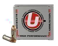 Underwood Xtreme Defender Handgun Ammunition 9mm Luger 90gr Solid 1400 fps 20/RD | 9x19mm NATO | 816874020125