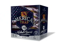 Nobel/Eurosports LLC ANS12FSC8 American Trap  12Gauge 2.75 Inch 1 1/8oz 8Shot 25 Per Box/10 Case | 12GA | 837913000472