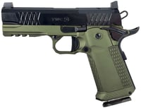 JACOB GREY FIREARMS TWC9EDG TWC9  9mm Luger 171 4.25 Inch Black Bull Barrel, Black Optic Ready/Serrated Steel Slide, Duty Green Aluminum Frame w/Beavertail  Picatinny Rail | 850030294784