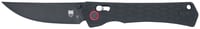 CobraTec Knives CTLEGBLK Legacy  EDC 3.50 Inch Folding Plain Black TiCN D2 Steel Blade, 5 Inch Black Textured Aluminum/G10 Handle | 075338927282
