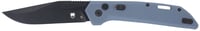 CobraTec Knives CTNAJSLGRY Naja  3.50 Inch Folding Plain Black Powder Coated D2 Steel Blade, 4.75 Inch Slate Gray G10 Scales Handle | 075338927237