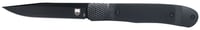 CobraTec Knives CTTHRG10BKO Trapper  Small 3.13 Inch Folding Plain 154CM SS Blade, 4.25 Inch Black G10 Handle | 075338927305