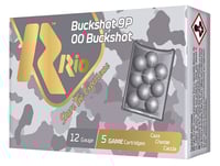 Rio Ammunition RB129   12Gauge 2.75 Inch 00 Buck Shot 5 Per Box/50 Case | 12GA | 8435101618700