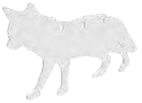 B/C AR500 3/8 Inch SILHOUETTE COYOTE WHT | 888151083055