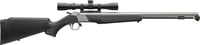 CVA PR2117SSCP Wolf w/Optic 50 Cal 24 Inch Stainless Steel Barrel  Drilled  Tapped Stainless Steel Receiver, Fixed Black Synthetic Stock, KonusShot 39x32mm | .50 BMG | 043125021178
