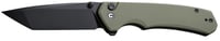 Civivi Knives C19059C2 Brazen  3.46 Inch Folding Plain Black D2 Steel Blade, OD Green Textured G10 Handle | 689826329443