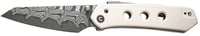 CIVIVI KNIFE VISION FG 3.54 Inch IVORY G10/DAMASCUS BLADE | 689826328620