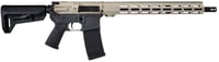 Shark Coast Tactical 300055100020 Badger  5.56 NATO 301 16 Inch Black Nitride Threaded Barrel, Gray  Tan Cerakote Picatinny Rail Aluminum Receiver, Magpul SLK Black Polymer Stock, Black Polymer Grip | 810105512922