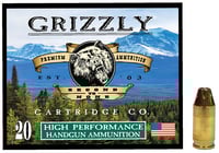 Grizzly Ammo GC38A1   380ACPP 90gr Jacketed Hollow Point 20 Per Box/10 Case | 815152011107