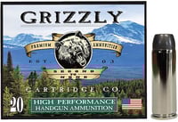 Grizzly Ammo GC45C4   45Colt 265gr Wide Flat Nose Gas Check 20 Per Box/10 Case | 815152010155