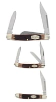 Old Timer 1207768 Q4 Combo Folding Plain Satin Stainless Steel Blade/ Sawcut Polymer Handle | 661120751823
