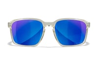 Wiley X AC6ALF09 Alfa  M/L Blue Mirror Lens Polycarbonate Gloss Clear Crystal Frame Frame | 712316006835