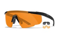 Wiley X 308 Saber Advanced  Smoke Gray/Clear/Light Rust Lens Polycarbonate Matte Black Frame | 712316003131