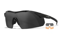Wiley X 3552 Vapor  Comm Temples Smoke Gray/Clear/Light Rust Lens Polycarbonate Matte Black Frame | 712316007467