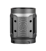 SilencerCo AC5449 Bravo MAAD Brake 2.0 Black Anodized Aluminum 2.11 Inch OAL 1.68 Inch Diameter | 816413028551