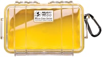 Pelican 1050027100 Micro Case  Yellow/Clear Polycarbonate 7.99 Inch Long | 019428082802