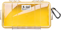 Pelican 1060027100 Micro Case  Yellow/Clear Polycarbonate 9.88 Inch Long | 019428084103