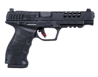 SAR USA SARSPTG3BL SAR9 Sport Gen3 9mm Luger 191 5.20 Inch Black Steel Barrel, Black Lightening Cut/Optic Ready/Serrated Steel Slide, Black Polymer Frame w/Picatinny Rail, Interchangeable Backstrap | 9x19mm NATO | 810075873252