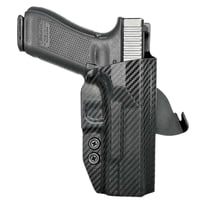 Rounded Gear GLK172231CFRHOWBPDL  Paddle Holster OWB Black Carbon Fiber Kydex Fits Glock 17 Right Hand | 812603035873