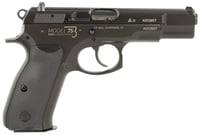 CZUSA 01109 75 B 50th Anniversary 9mm Luger 101 4.60 Inch Steel Barrel, Black Serrated Steel Slide Engraved w/50th Anniversary, Black Polycoat Steel Frame w/Beavertail, Black Plastic Grip | 806703011097