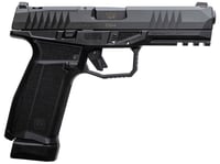 AREX 815537023893 Delta L Gen2 9mm Luger 171 4.50 Inch Black Barrel, Black Nitride Optic Cut/Serrated Slide, Black Frame, Ambidextrous | 9x19mm NATO | 815537023893