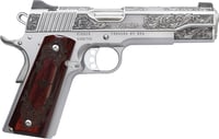 Cnc Firearms CNCPREMIER45 Kimber 1911 Premier 45 ACP 71 5 Inch Stainless Steel Barrel, Stainless Steel Engraved Scrollwork/Serrated Slide, Stainless Steel Frame, Engraved Rosewood Grip | 198715129502