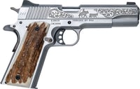 Cnc Firearms CNCCATTLEMAN Kimber 1911 Cattleman 45 ACP 71 5 Inch Stainless Steel Barrel, Stainless Scenic Cattleman Engraved Slide, Stainless Frame, Stag Grip | 198715491456