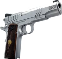 Dickinson LLC DCKSN45S 1911 Adam S Full Size Frame SAO 45 ACP 71 5 Inch Stainless Button Rifled Barrel, Stainless Steel S Serrations Slide, Stainless Steel Frame, Wood Grip 
