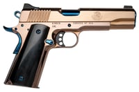 Cnc Firearms CNCELREY Kimber 1911 El Rey Full Size Frame 38 Super 71 5 Inch Blue PVD Stainless Steel Barrel, Rose Gold PVD Stainless Steel Serrated Slide  Frame, Black Kirinite Presentation Grip | 198715158298