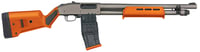Mossberg 50222 590M  12 Gauge 101 18.50 Inch Tungsten Gray Cerakote Barrel  Steel Drilled  Tapped Receiver, Magpul SGA Safety Orange Synthetic Stock | 015813502221