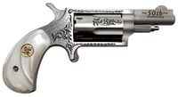 North American Arms 22M50 50th Anniversary  22 Mag 5 Shot 1.63 Inch Matte Stainless w/ Inch50th Anniversary Inch  Scroll Engraving, White Pearl Grip, Exposed Hammer | 744253003981