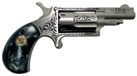 North American Arms 22M50B 50th Anniversary  22 Mag 5 Shot 1.63 Inch Matte Stainless w/ Inch50th Anniversary Inch  Scroll Engraving, Black Pearl Grip, Exposed Hammer | 744253004032