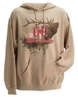 Hornady 99612S Elk  Small Tan/Khaki Hoodie Poly-Cotton | 090255730029