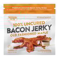 Wicked Cutz WCPJ02MA Old Fashioned Maple Bacon Jerky 2 Servings 10 Pack | 853378008914