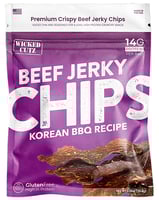Wicked Cutz WCBC01KB Korean BBQ Beef Jerky Chips 8 Pack | 850054290038