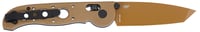 CRKT M1602XD M16 Tactical 3.11 Inch Folding Tanto Plain Desert Tan D2 Steel Blade, Desert Tan Grivory Handle | 794023094671