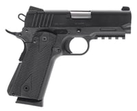 Tanfoglio TFPUGIO9 Pugio  Compact 9mm Luger 101 3.54 Inch Stainless Bull Barrel, Black Steel Serrated Slide, Black Polymer Frame w/Beavertail  Picatinny Rail, Textured Grip | 8051770135449