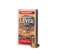 WINCHESTER AMERICAN LEVER 45 LC 250GR LEAD 50BX/CS | 020892030480
