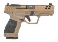 Sarsilmaz SAR9CG3BR10 SAR9 Gen3 Compact 9mm Luger 101 4.10 Inch Black Barrel, Bronze Steel Optic Cut/Serrated Slide, Bronze Polymer Frame w/Picatinny Rail, Textured Grip, RMSc Footprint | 810075873788