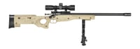 Crickett KSA2143 My First Rifle CPR 22 LR 1rd 16.13 Inch Carbon Fiber Threaded Barrel, Picatinny Rail Receiver, Adj Bipod Forend, Tan w/Black Webbing Thumbhole | 611613021438