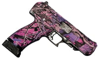 HiPoint 34010PI JCP  40 SW 101 4.50 Inch Black Steel Barrel, HydroDipped Pink Camo Serrated Steel Slide, HydroDipped Pink Camo Polymer Frame w/Picatinny Rail  Grip | .40 SW | 752334010094