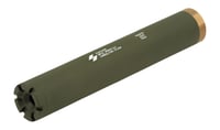 Fletcher Rifle Works TAQUITOODG Taquito 22LR 1 Inch OD Green Stainless Steel/Aluminum 1/2 Inchx28 | 850044307708